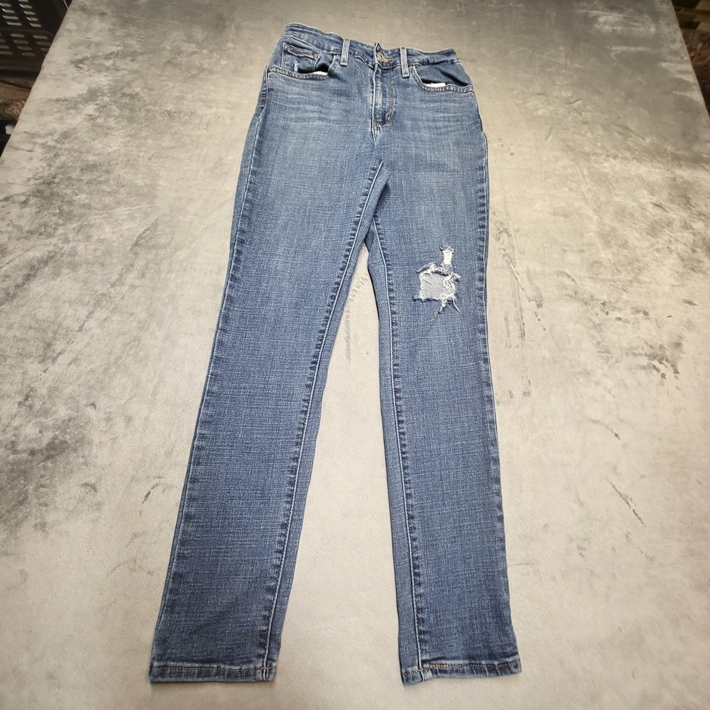 Levi's Jeans Womens 27 Blue 721 High Rise Skinny Stretch 5-Pocket Denim